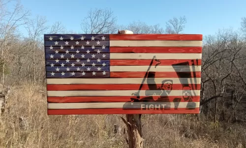 Trump Fight [3] 21"x11"